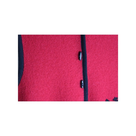 Vintage Cambridge Dry Goods Red Wool Vest Womens Size L - Picture 5 of 6